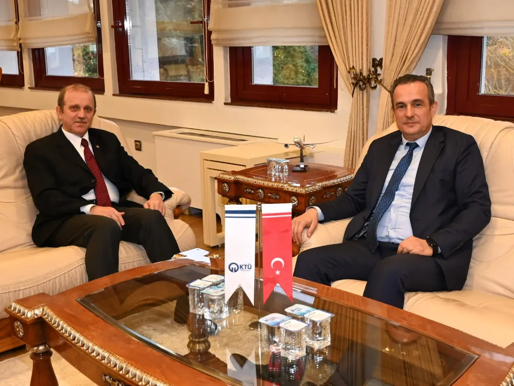 POMEM Müdürü Doç. Dr. Taner Bora, KTÜ Rektörü Prof. Dr. Hamdullah Çuvalcı’yı ziyaret etti   