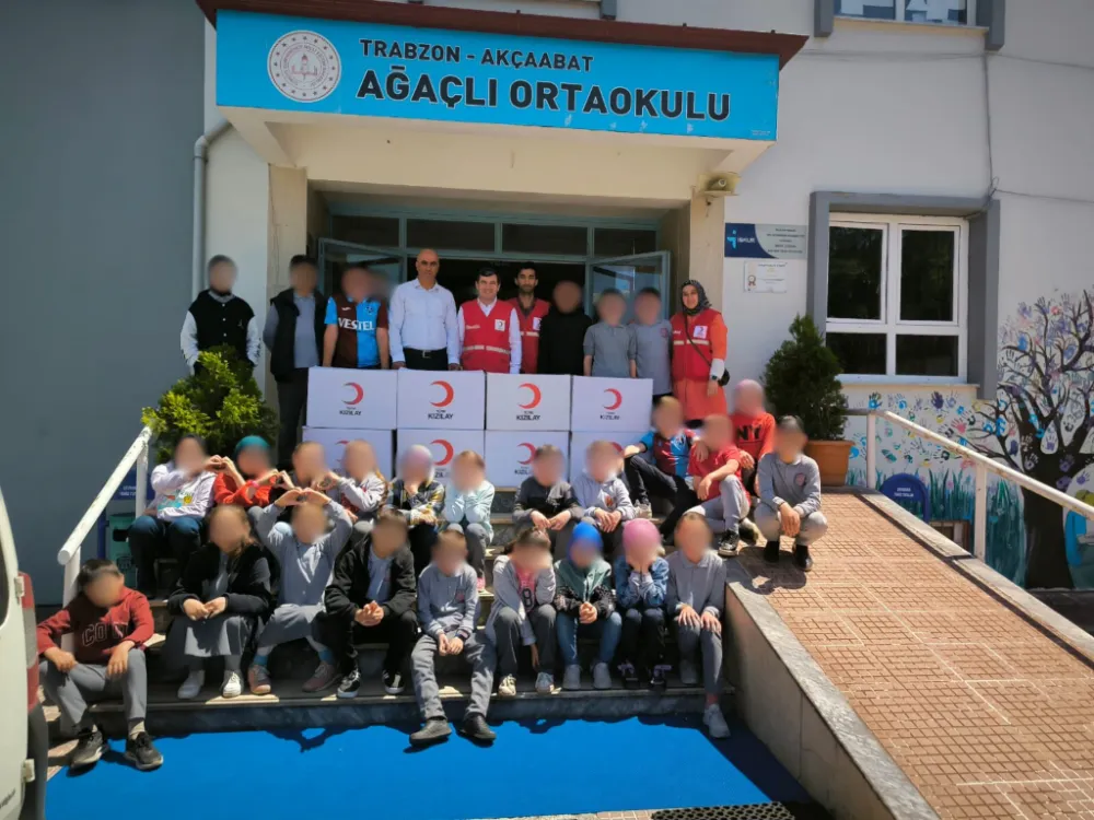 KIZILAY AKÇAABAT’TAN AĞAÇLI ORTAOKULU