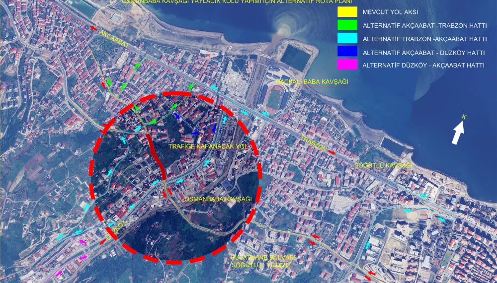 AKÇAABAT CADDESİ 1 AY KAPALI!