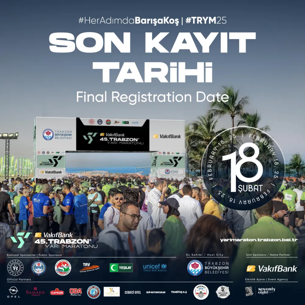 YARI MARATONUA KAYITLAR SONA ERİYOR