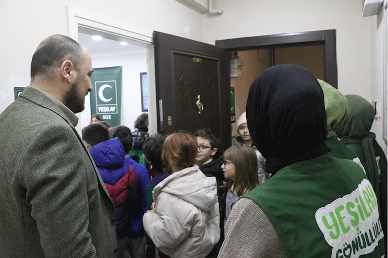 İlkokul öğrencileri Yeşilay Rize Şubesini ziyaret etti