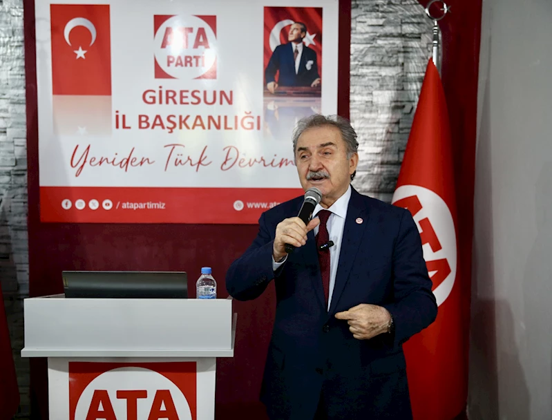 ATA Parti Genel Başkanı Zeybek, partisinin Giresun Teşkilatı binasının açılışını yaptı