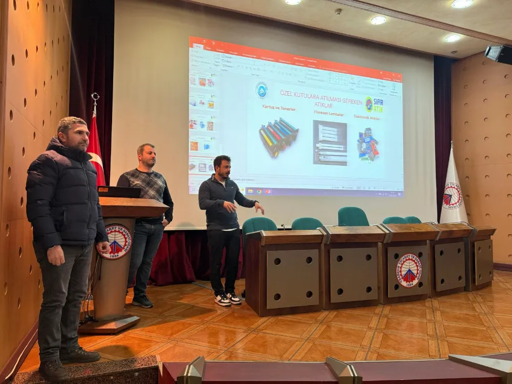 ORTAHİSAR BELEDİYESİ, KURUMLARDA ‘SIFIR ATIK’ EĞİTİMİ VERİYOR