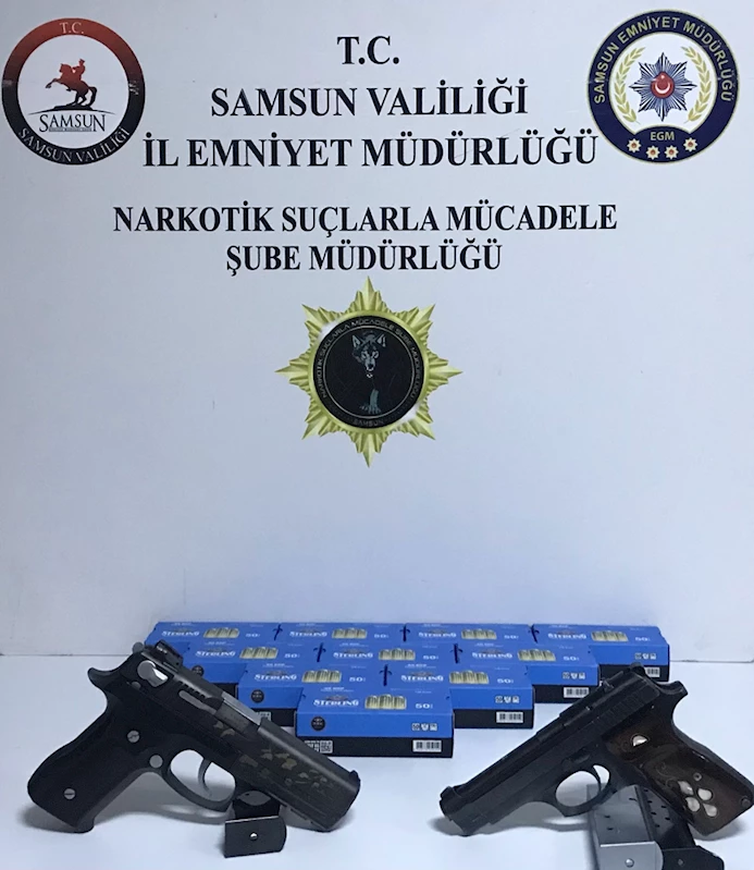 Samsun’da silah kaçakçılığı operasyonunda 2 kişi yakalandı