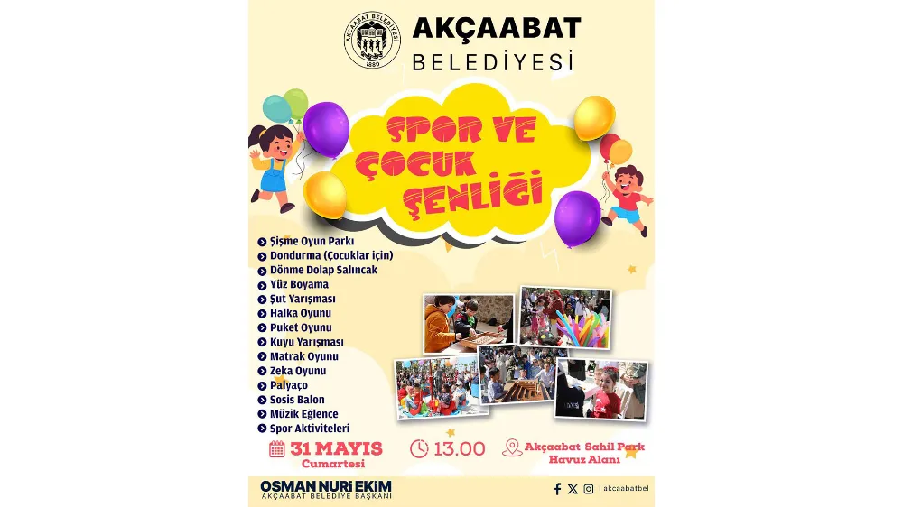 ÇOCUKLAR İÇİN SPOR ŞENLİĞİ