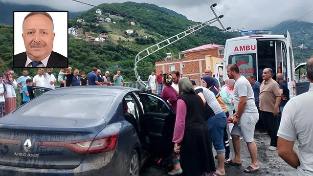 ESKİ MECLİS ÜYESİ KAZADA YARALANDI