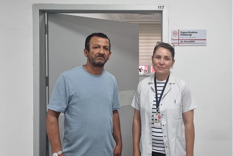 25 yıldır kullandığı sigarayı Sağlıklı Hayat Merkezinde bıraktı