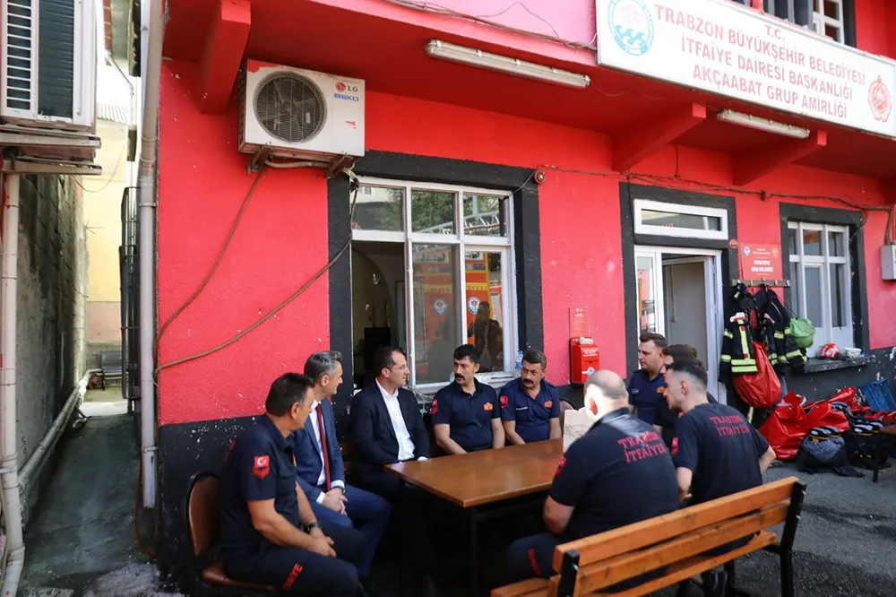BAŞKAN EKİM’DEN İTFAİYECİLERE ZİYARET