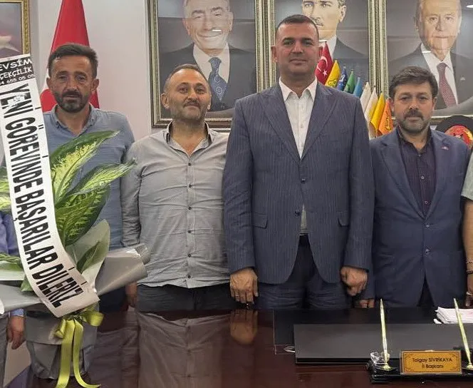 MHP AKÇAABAT’TAN  İL BAŞKANI’NA ZİYARET