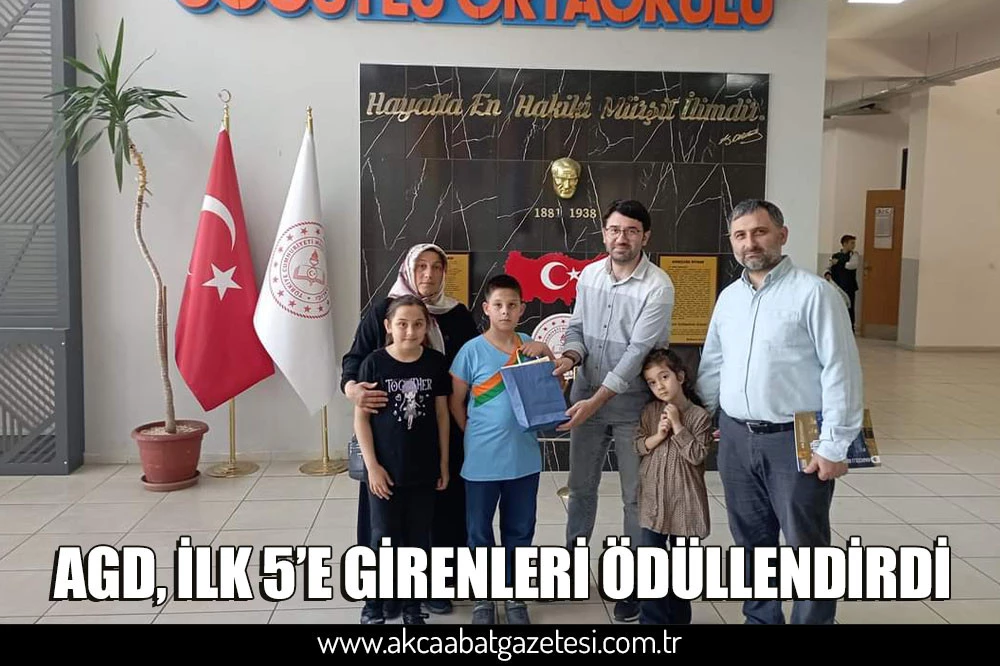 AGD, İLK 5’E GİRENLERİ ÖDÜLLENDİRDİ