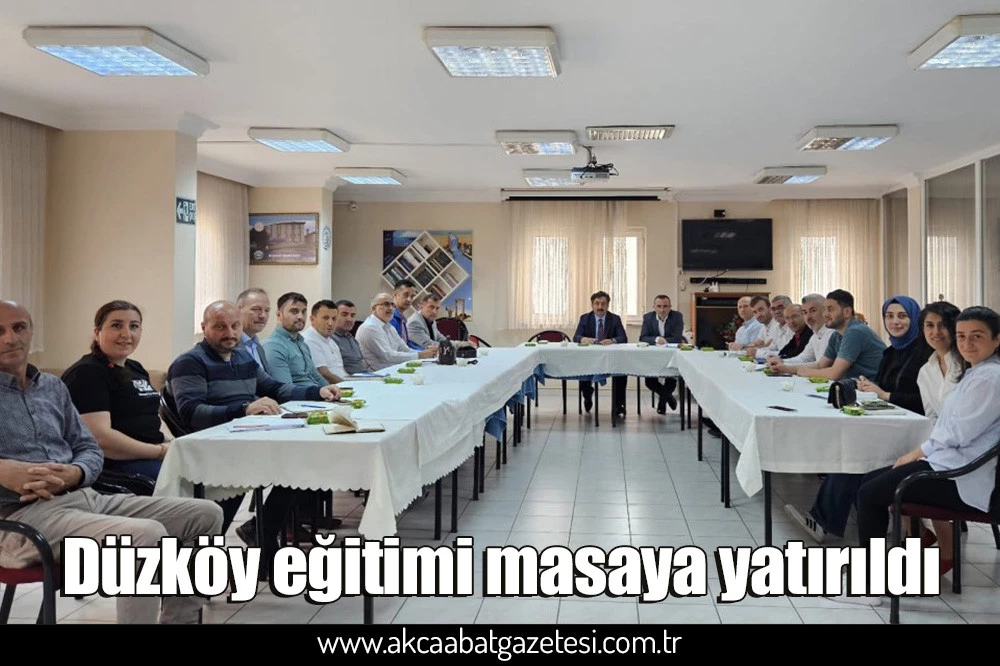Düzköy eğitimi masaya yatırıldı