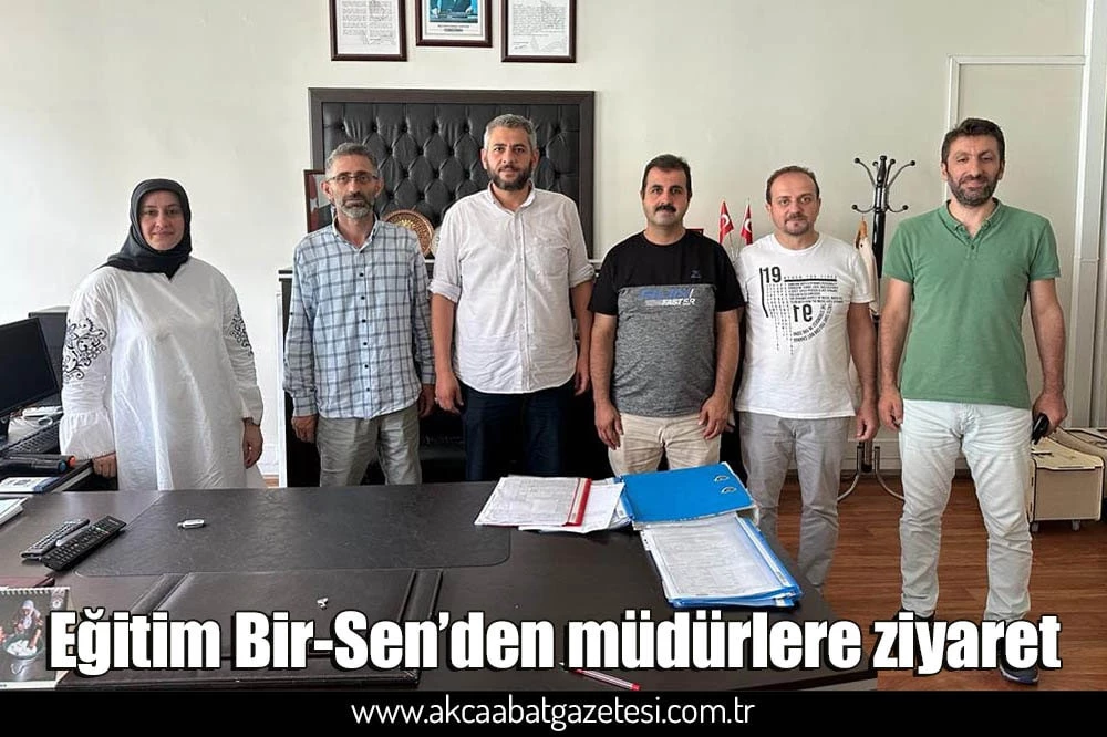 Eğitim Bir-Sen’den müdürlere ziyaret