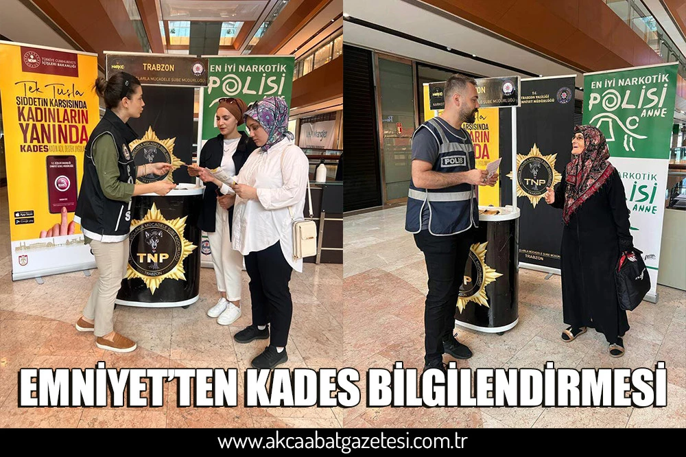 EMNİYET’TEN KADES BİLGİLENDİRMESİ