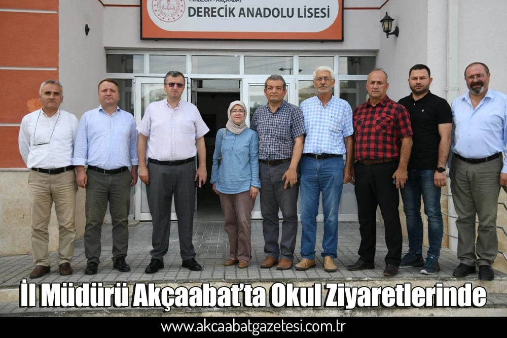 İl Müdürü Akçaabat’ta Okul Ziyaretlerinde