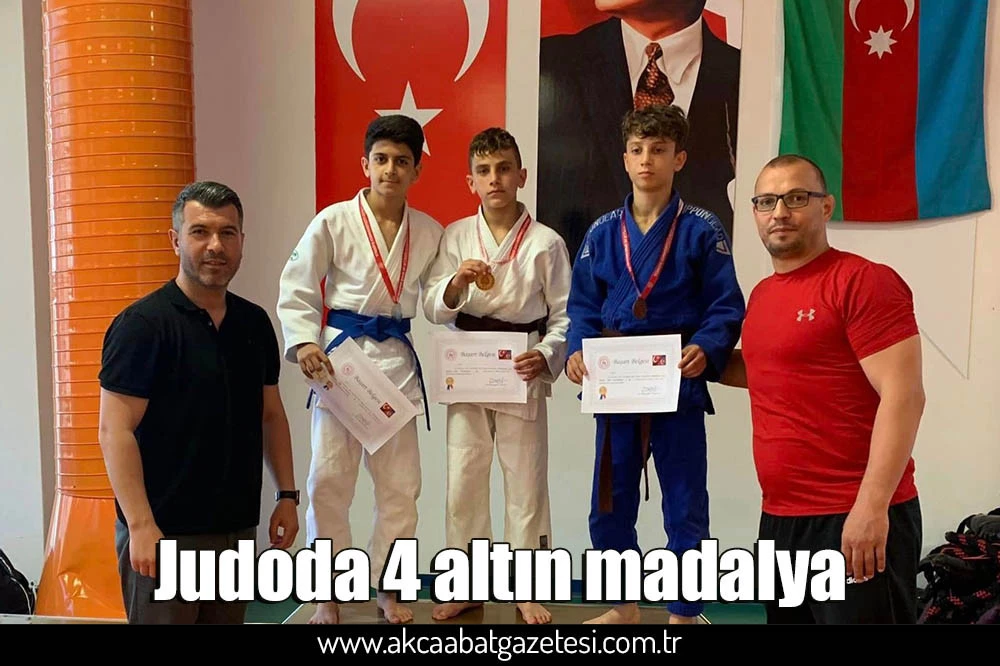 Judoda 4 altın madalya