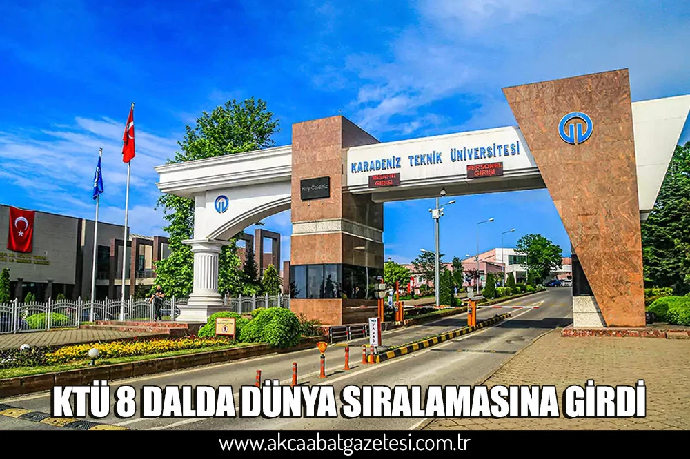 KTÜ 8 DALDA DÜNYA SIRALAMASINA GİRDİ