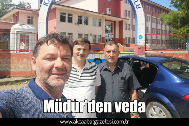 Müdür’den veda