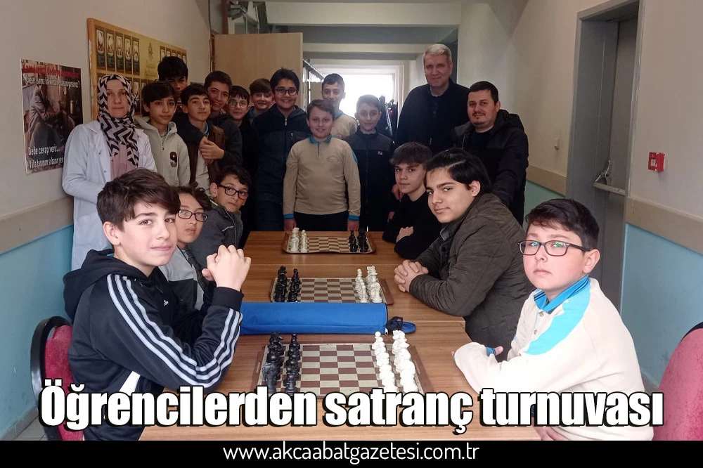 Öğrencilerden satranç turnuvası