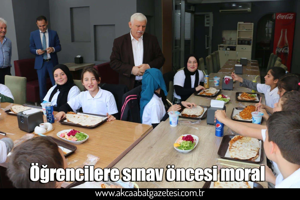 Öğrencilere sınav öncesi moral