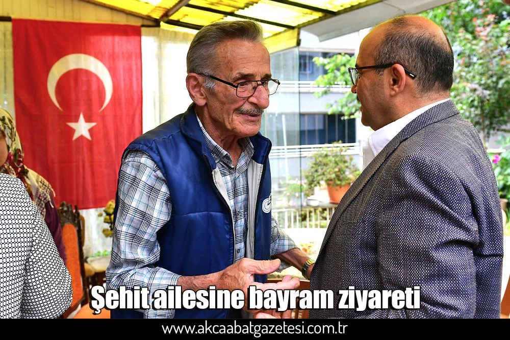 Şehit ailesine bayram ziyareti