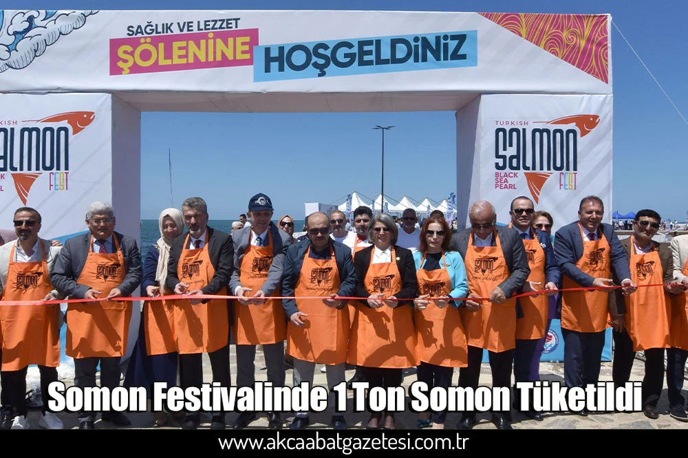 Somon Festivalinde 1 Ton Somon Tüketildi