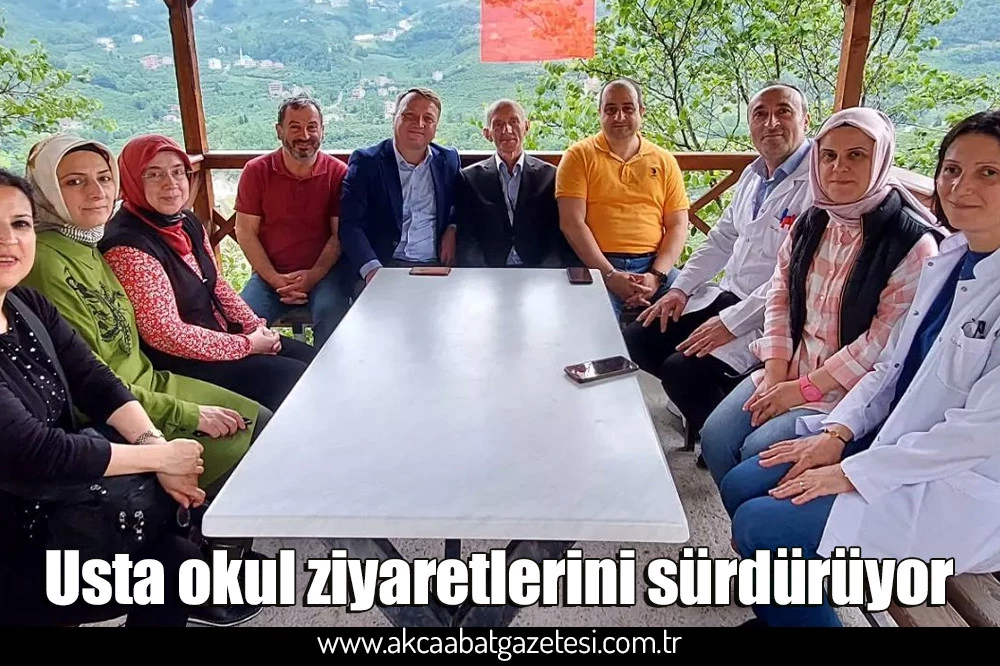 Usta okul ziyaretlerini sürdürüyor