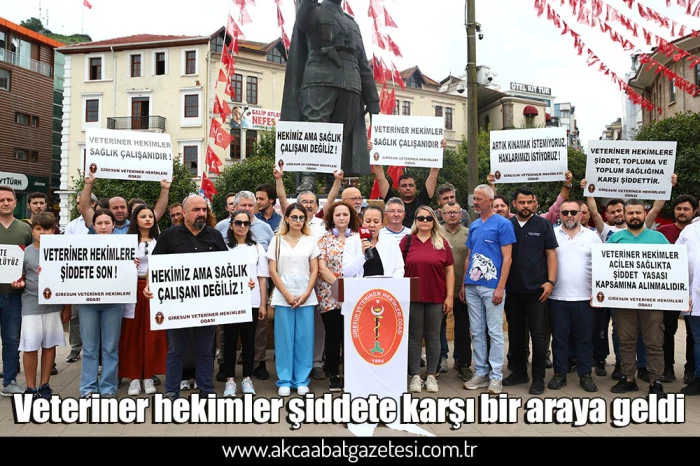 Veteriner hekimler şiddete karşı bir araya geldi