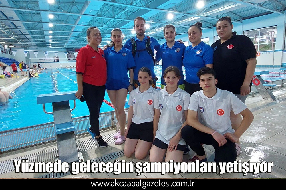 Yüzmede geleceğin şampiyonları yetişiyor